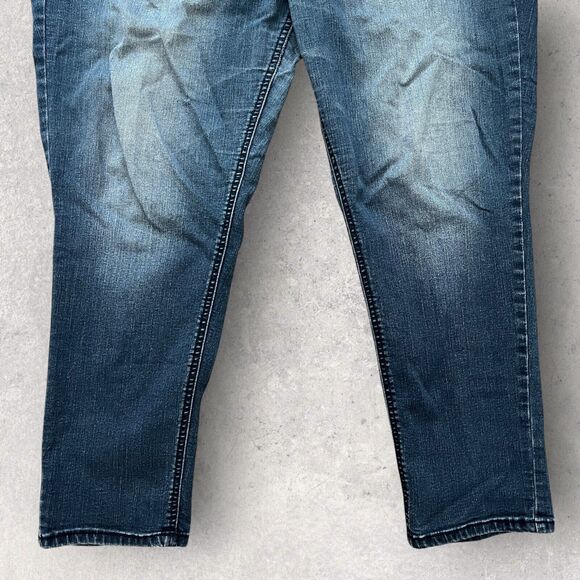 Angels Womens Jeans 18W Curvy Convertible Straight Leg Five Pocket Style Faded - Picture 7 of 15